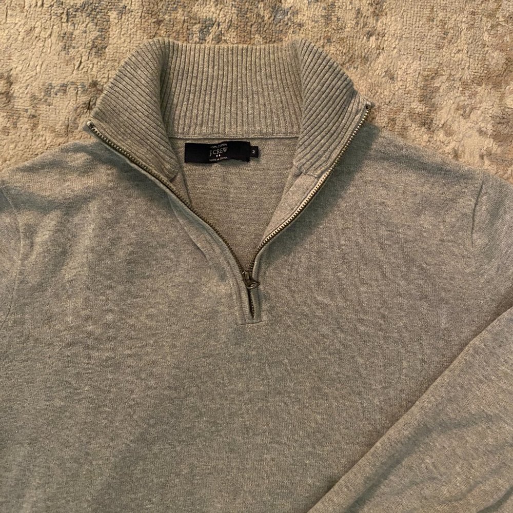 J. Crew 1/2 Zip Cream Sweater